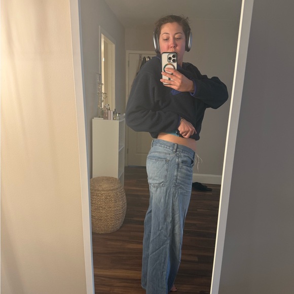 Madewell Low rise baggy Jeans with tie - Picture 2 of 5